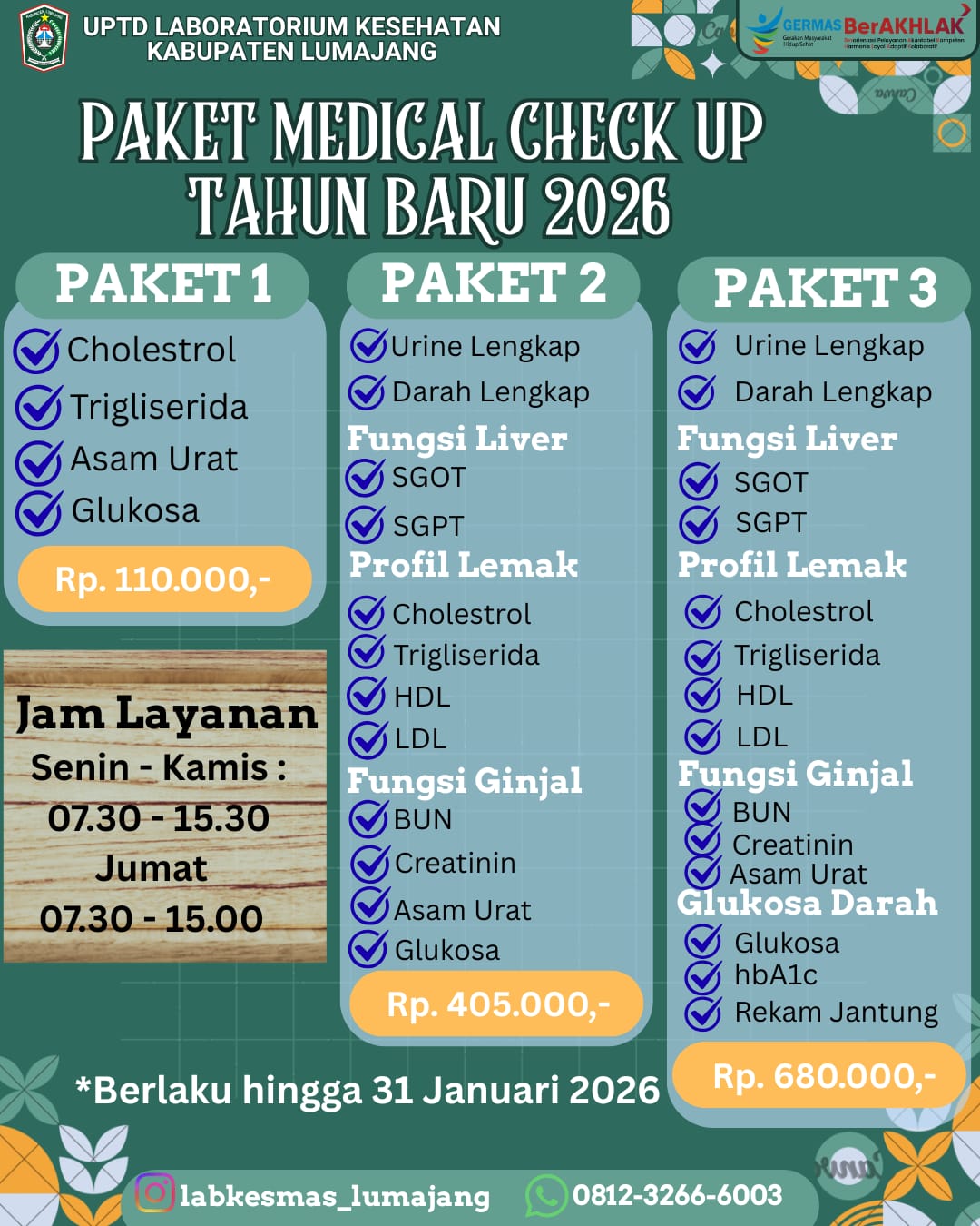 PAKET MEDICAL CHECK UP TAHUN BARU 2026
